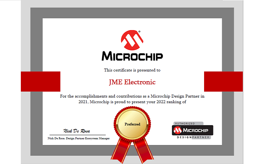 JME Electronic, « preferred partner » de Microchip Technology